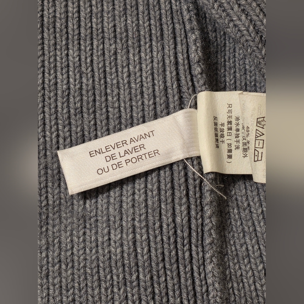 Armani Exchange Full Zip Moto Gray Sweater Jacket, Womens XS - Picture 9 of 9